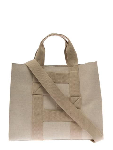 FENDI Fendi Men Fendi Ma's  Beige Fabric Handbag