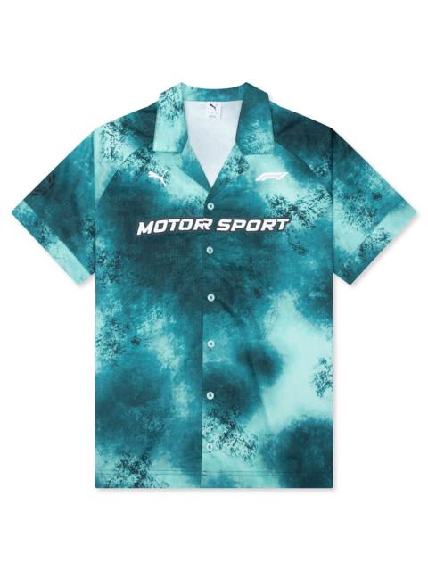 PUMA PUMA X F1 S/S BUTTON UP SHIRT - MINT MELT