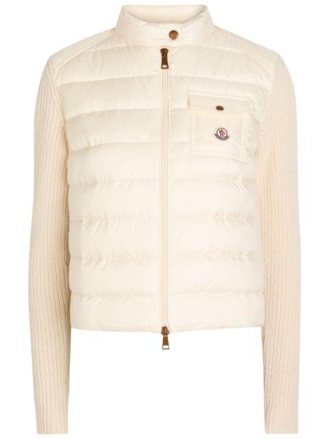 Moncler Moncler Quilted Wool and Cashmere-blend Cardigan