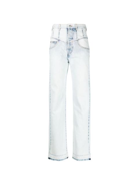 Noemie high-rise straight-leg jeans
