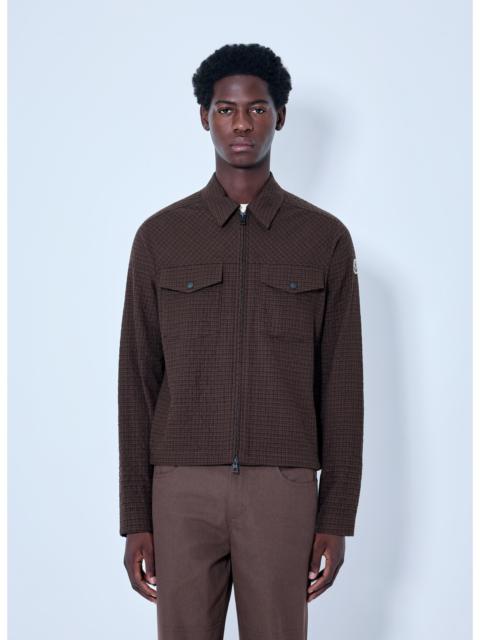 Moncler Moncler Men Checked Zip-Up Jacket