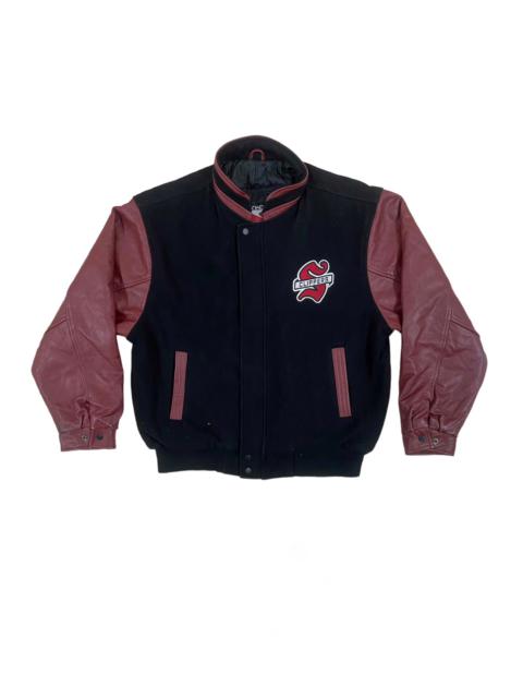Other Designers Canada - Vintage Canada Stouffville Clippers Varsity Leather Jacket