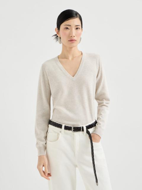 Brunello Cucinelli Cashmere sweater with monili