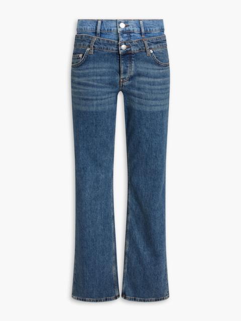 maje High-rise straight-leg jeans