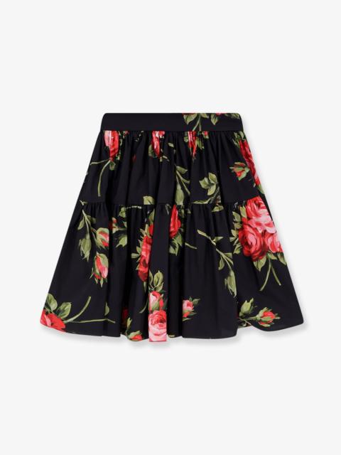 Dolce & Gabbana Dolce & Gabbana Cotton Skirt With Iconic Print