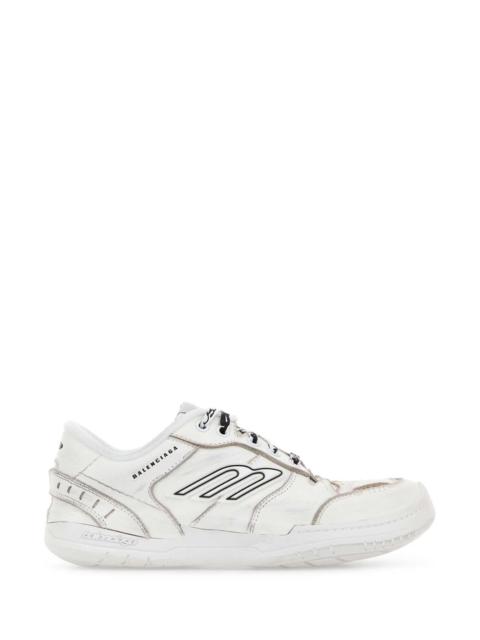 BALENCIAGA Balenciaga Women White Leather Hamptons Sneakers