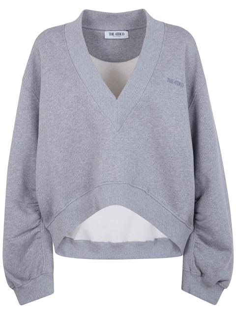 THE ATTICO V Neck Sweatshirt
