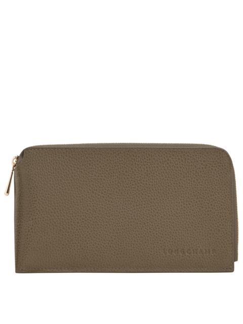Longchamp Le Foulonné Pouch Caper - Leather