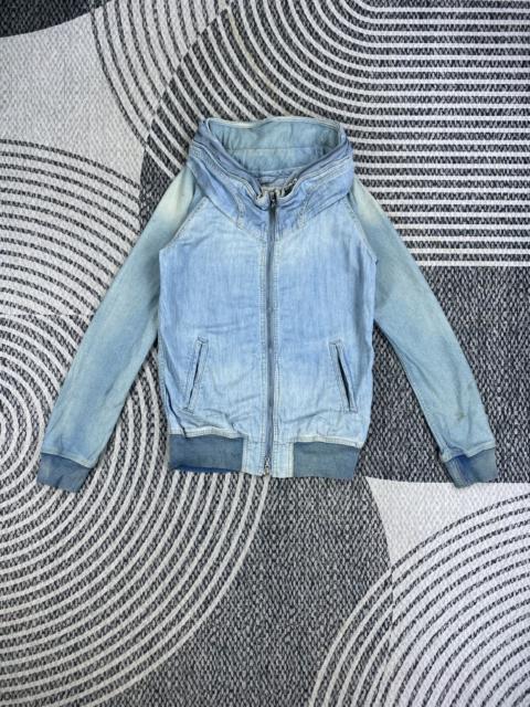 Other Designers Genuine Vintage Goa Denim Hooded Bono Jacket