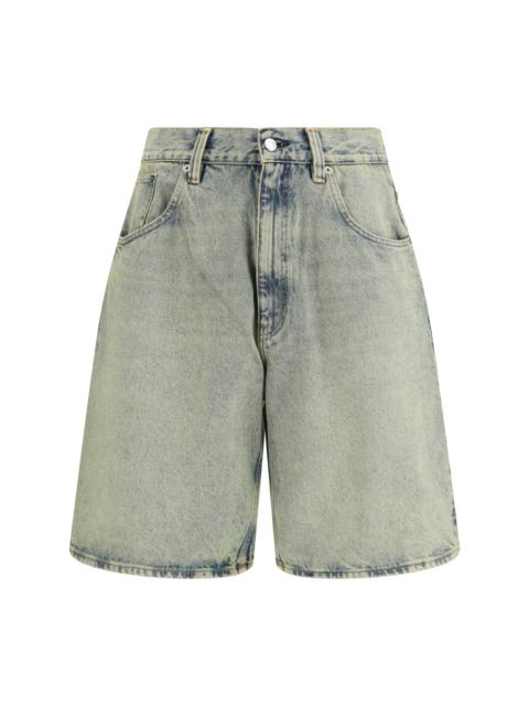 SUNFLOWER Sunflower Super Wide Denim Bermuda Shorts