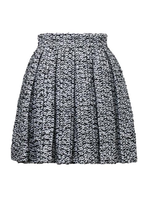 Balmain High-Waist Zipped Pleated Skirt