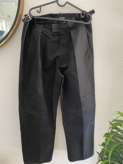 Raf Simons AW19 wide leg embroidered trousers