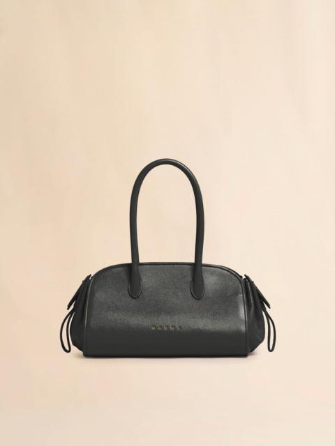 Marni BLACK LEATHER TULIPEA E/W TOTE BAG