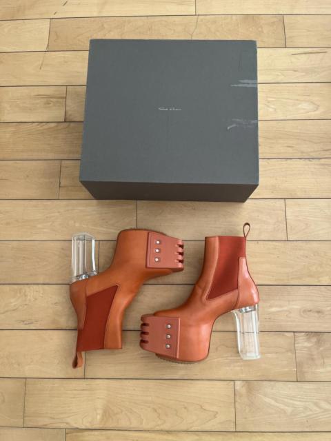 Rick Owens Rick Owens Clear Kiss Heel Orange Sample