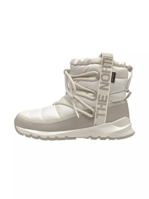 The North Face Thermoball Lace Up "White/Silver" Women's Waterproof Boot
