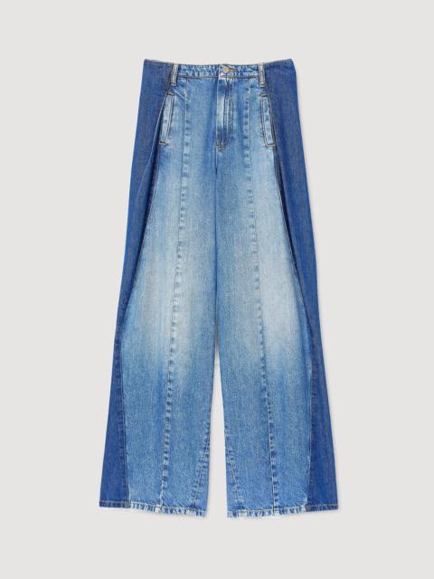 Sandro JEANS WITH CONTRASTING PANELS