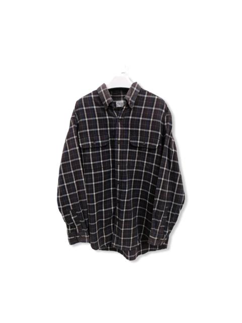 Other Designers Vintage - Vintage Fate Plaid Tartan Flannel Shirt 👕