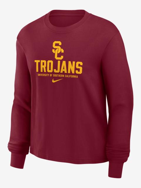 Nike USC Trojans Primetime University Boxy Women's Nike College Long-Sleeve T-Shirt