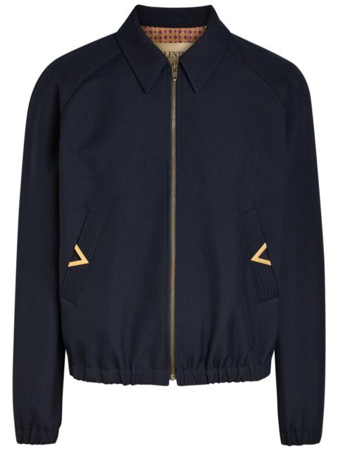 Valentino Valentino Garavani Logo-plaque Woven Jacket