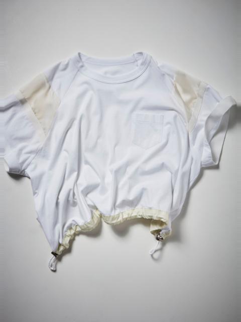 sacai Satin x Cotton Jersey T-Shirt