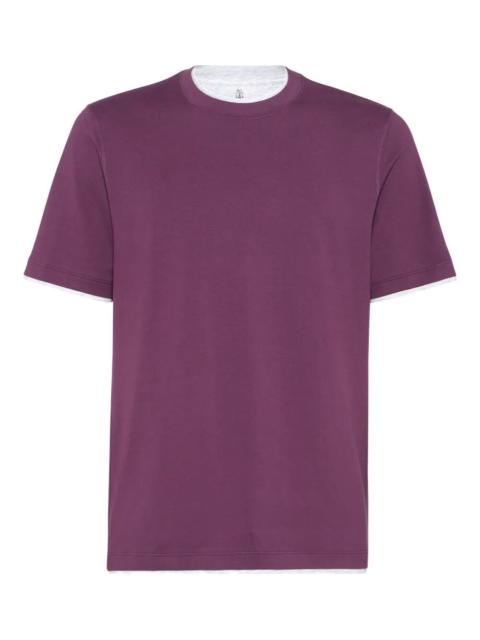Brunello Cucinelli T-Shirt With Faux-Layering