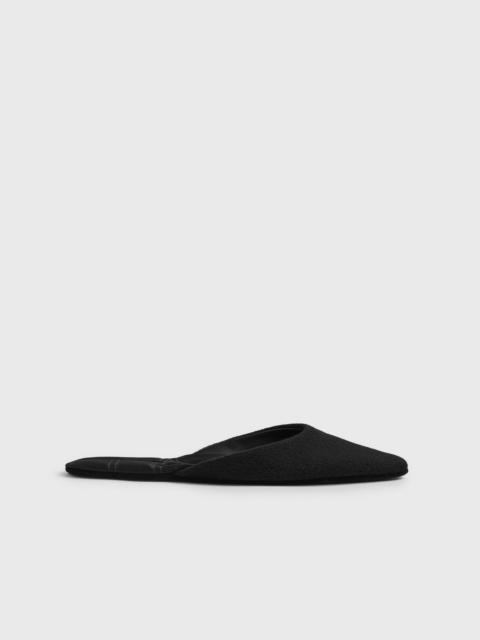 TOTEME Wool-cashmere lounge slippers black