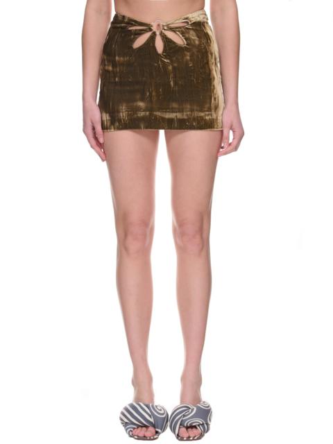 Collina Strada Flower Mini Skirt