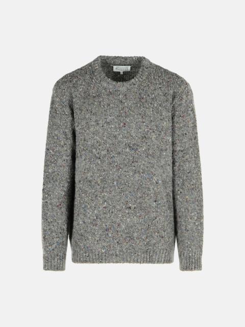 GREY VIRGIN WOOL SWEATER
