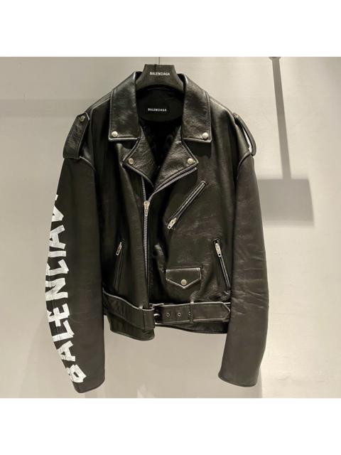 Balenciaga Painted Leather Jacket