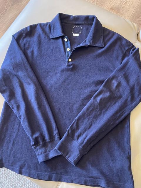 visvim Visvim Weller L/S Polo Shirt Navy