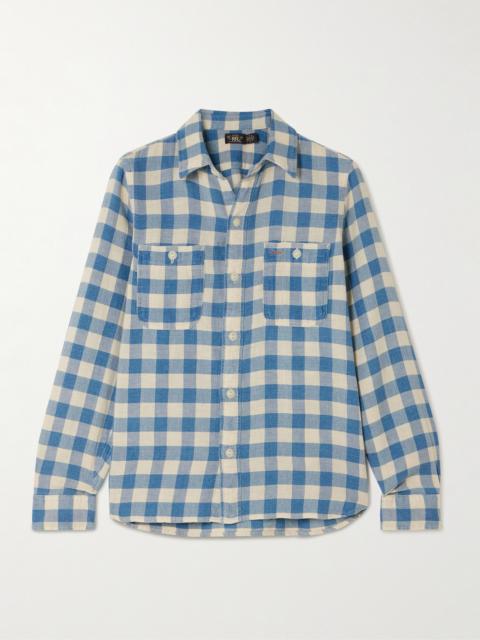 RRL by Ralph Lauren Farrell Gingham Cotton And Linen-blend Shirt