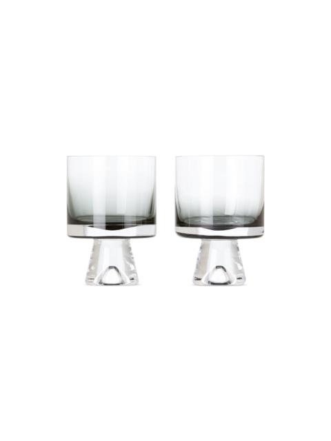 Tom Dixon Black Tank Low Ball Glass Set