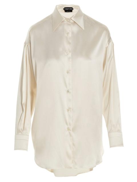 Tom Ford Women Silk Satin Shirt