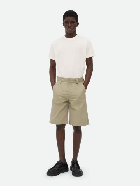 Bottega Veneta Light Cotton Twill Shorts