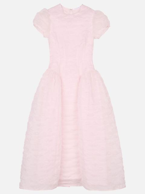 CECILIE BAHNSEN CLEOPATRA PLUMERIA MATELASSÉ DRESS