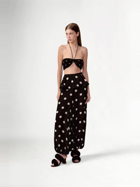 ADRIANA DEGREAS Polka Dot Bandeau Top