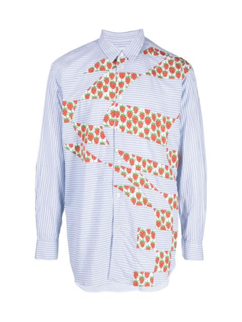 Comme des Garçons SHIRT X BRENT WESTFALL STRAWBERRY PATCHWORK SHIRT