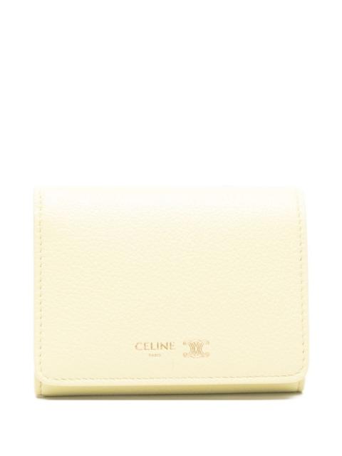 CELINE Celine Women Triomphe Stamp Leather Wallet