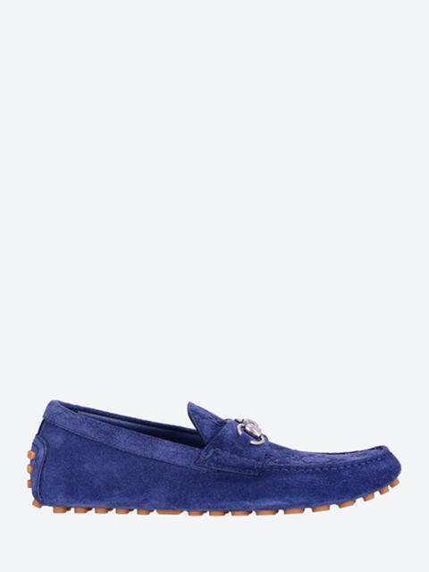 GUCCI Gucci Men Byorn Driver Suede Gg Loafers