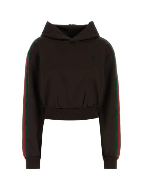 GUCCI Gucci Women Dark Brown Stretch Jersey Sweatshirt