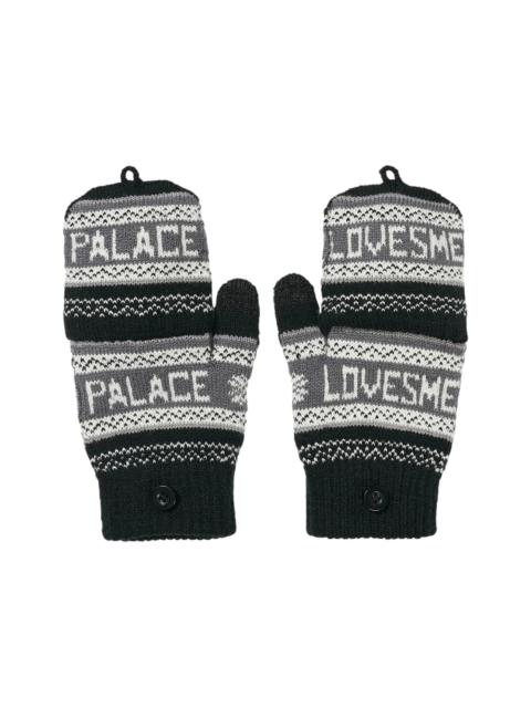 PALACE Palace Loves Me Knitted Gloves Black