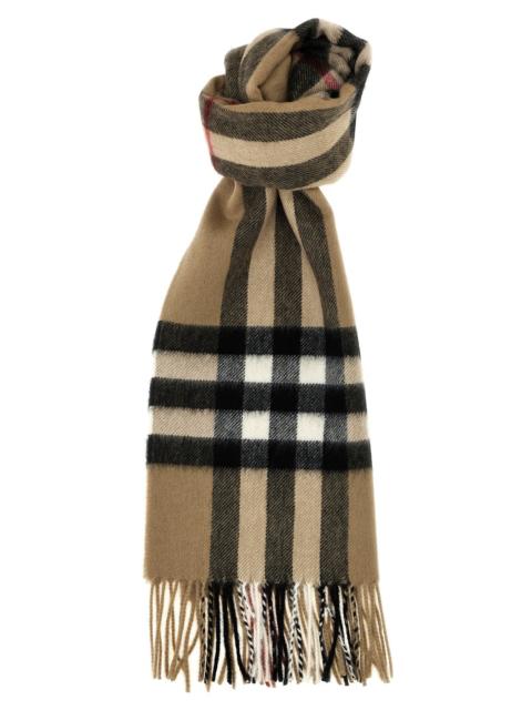 Burberry Burberry Men Check Cashmere Scarf