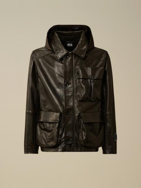 C.P. Company Leather Mille Jacket