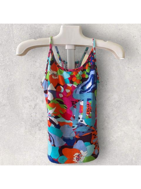 VERSACE Vintage Versace Jeans Signature Floral Tank Top