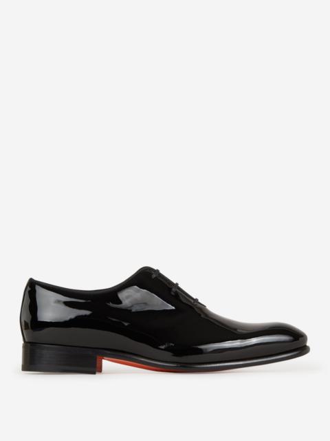 Santoni PATENT LEATHER OXFORD SHOES