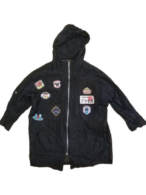 Other Designers Seditionaries - 🔥Distressed Black Unbrand Patches Zipper Hoodies