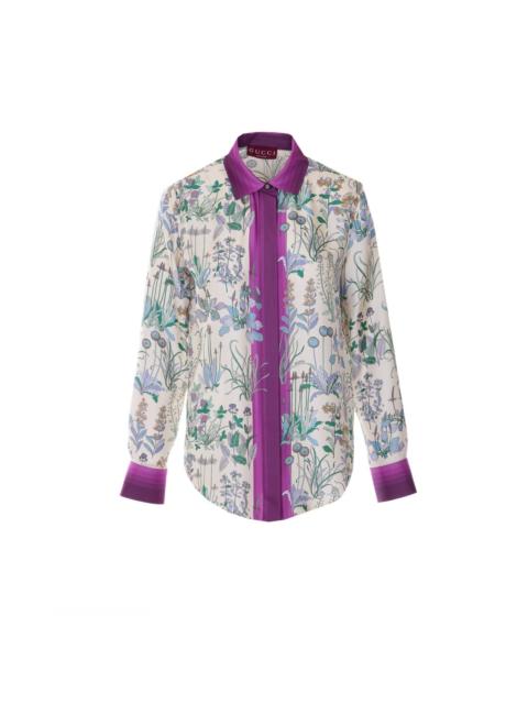 GUCCI Gucci Women Printed Silk Twill Shirt