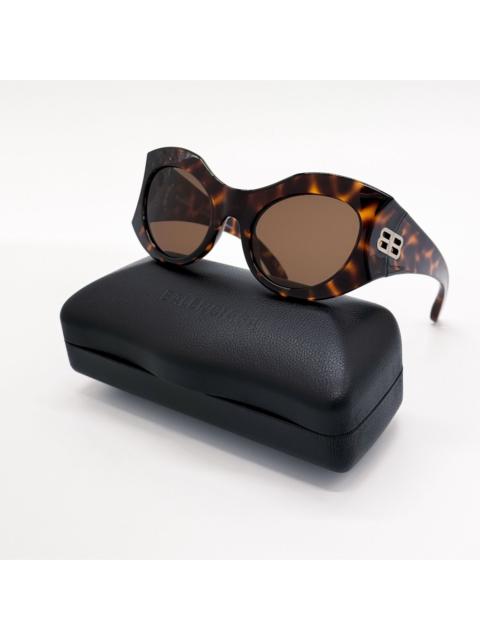 BALENCIAGA NEW BALENCIAGA BB0256S 002 SUNGLASSES BROWN BUTTERFLY WOMEN