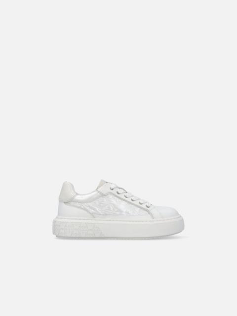 PINKO SNEAKERS WITH LOVE BIRDS LOGO MONOGRAM