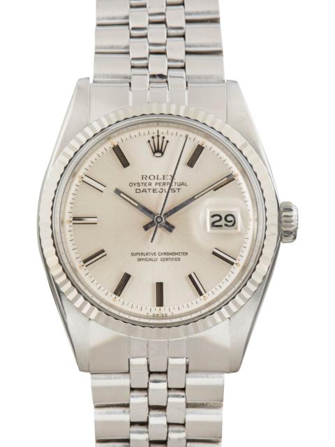 ROLEX Used Rolex Datejust 36 Ref 1601 Silver Index Dial